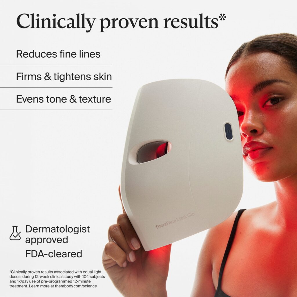 Therabody TheraFace Mask Glo – Máscara Facial de LED