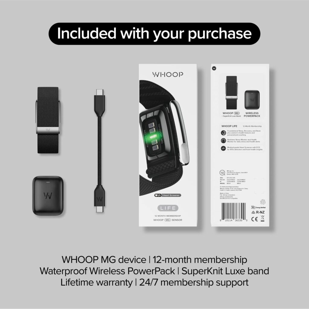 WHOOP MG Life – Smart Band com Assinatura de 12 Meses